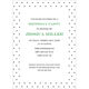 Black Pin Dot Invitations Image 3 of 4